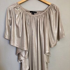 Awesome shimmering cape style shirt, fantastic